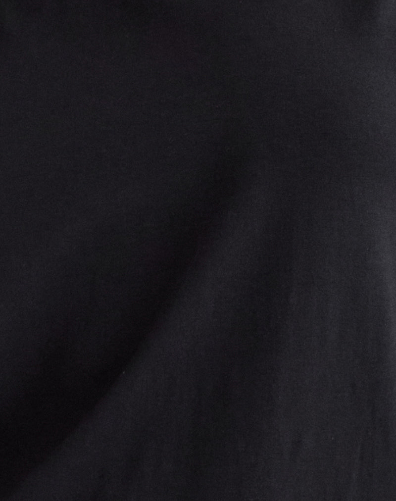Amelina Backless Mini Dress in Black