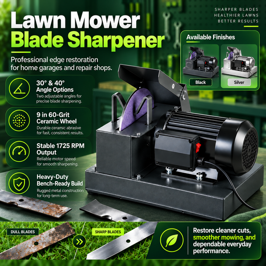 Lawn Mower Blade Sharpener | Professional Bench Mount Blade Grinding Machine