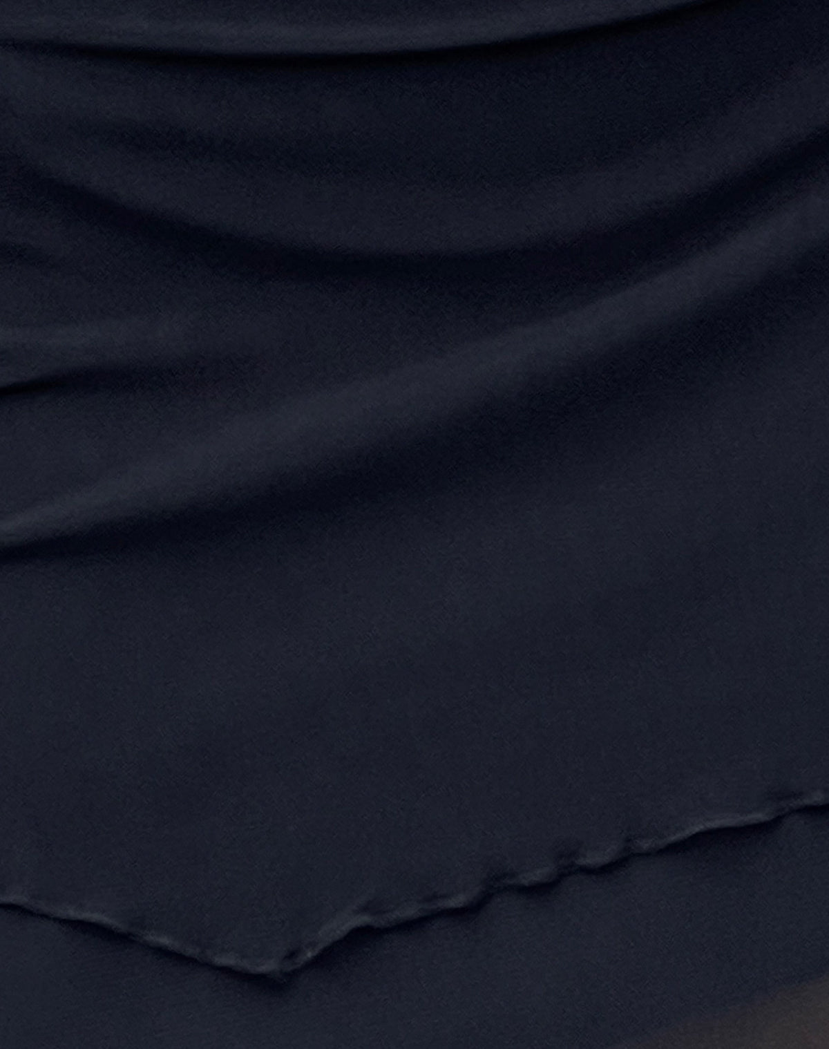Renata Asymmetrical Mini Dress in Black Mesh