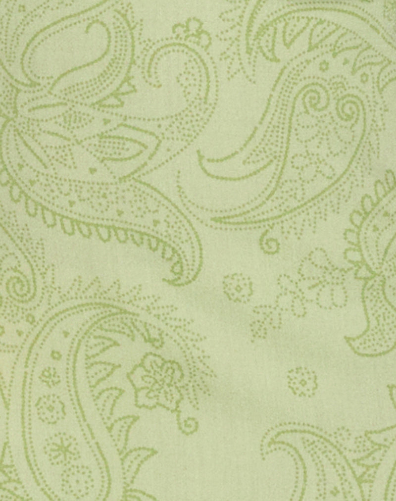 Sastra Midi Dress in Retro Paisley Lime